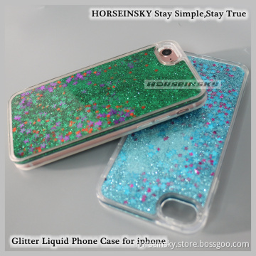 Colorful Bling Cover Shell Phone Cases for iPhone Shining Star Liquid Case